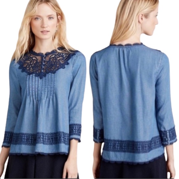 Anthropologie Tops - Anthropologie | Holding Horses Pilgrim Top | Size Large